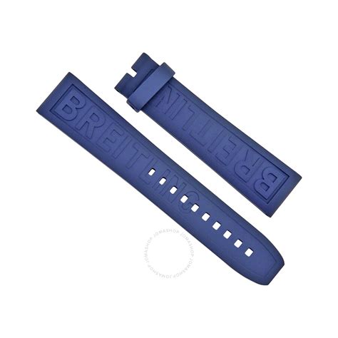 breitling rubber strap length|breitling 20mm rubber strap blue.